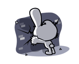 BLOODY BUNNY ANIMATED sticker #13583546