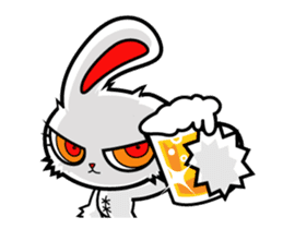 BLOODY BUNNY ANIMATED sticker #13583548