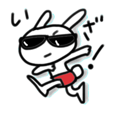 The rabbit which pretends to being nasty sticker #13583606