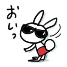 The rabbit which pretends to being nasty sticker #13583619