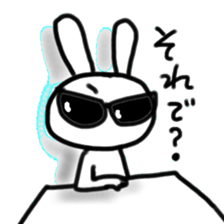 The rabbit which pretends to being nasty sticker #13583632