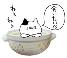 Cat went into the pot sticker #13583814