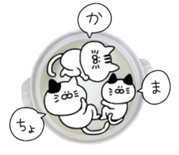 Cat went into the pot sticker #13583827