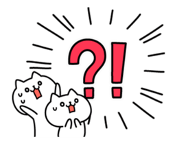 Large letters and small cat(animation) sticker #13583875