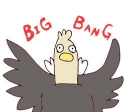 Surreal and Funny ostriches sticker #13584015