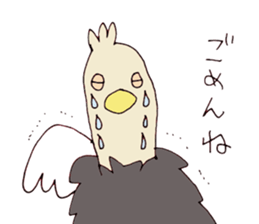 Surreal and Funny ostriches sticker #13584037