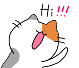 Greetings with cats. sticker #13585043