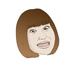 Girl The Faces sticker #13585190