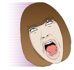 Girl The Faces sticker #13585195