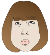 Girl The Faces sticker #13585197