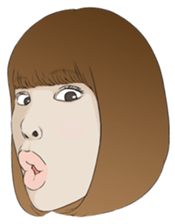 Girl The Faces sticker #13585207