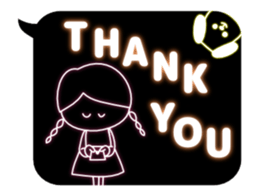 Moving neon sticker sticker #13585379