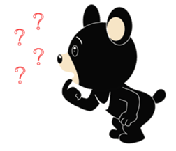 Taiwan treasure treasure black bear sticker #13585676