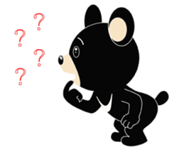 Taiwan treasure treasure black bear sticker #13585676