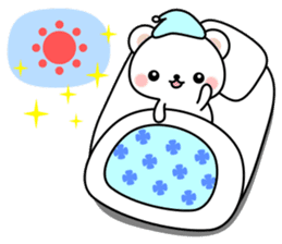 Greetings sticker of polar Bear. Basic 2 sticker #13585750