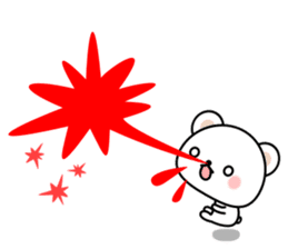 Greetings sticker of polar Bear. Basic 2 sticker #13585763