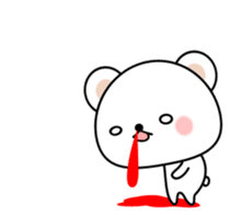 Greetings sticker of polar Bear. Basic 2 sticker #13585764