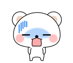 Greetings sticker of polar Bear. Basic 2 sticker #13585774