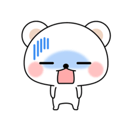 Greetings sticker of polar Bear. Basic 2 sticker #13585774