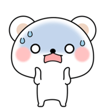 Greetings sticker of polar Bear. Basic 2 sticker #13585775