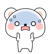 Greetings sticker of polar Bear. Basic 2 sticker #13585775