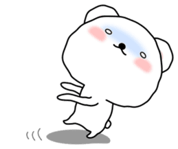 Greetings sticker of polar Bear. Basic 2 sticker #13585776