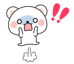 Greetings sticker of polar Bear. Basic 2 sticker #13585779