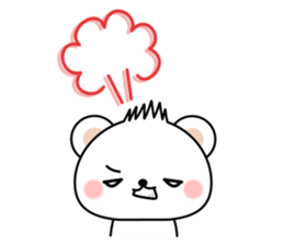 Greetings sticker of polar Bear. Basic 2 sticker #13585782