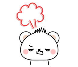 Greetings sticker of polar Bear. Basic 2 sticker #13585782