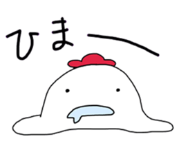 red-and-white bird sticker #13585979