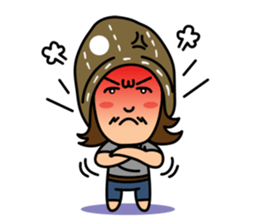 Hippie Au - The Happy Artist sticker #13586295