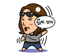 Hippie Au - The Happy Artist sticker #13586312