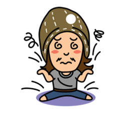 Hippie Au - The Happy Artist sticker #13586316