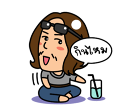 Hippie Au - The Happy Artist sticker #13586317