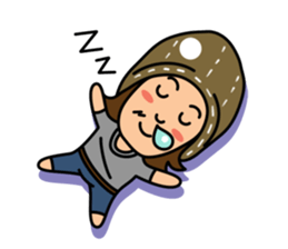 Hippie Au - The Happy Artist sticker #13586318