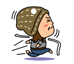 Hippie Au - The Happy Artist sticker #13586325