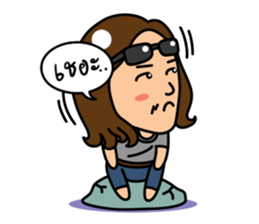 Hippie Au - The Happy Artist sticker #13586327