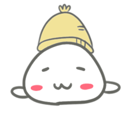 Knit hat seal sticker #13586376