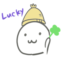Knit hat seal sticker #13586381