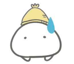 Knit hat seal sticker #13586383