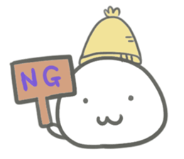 Knit hat seal sticker #13586388