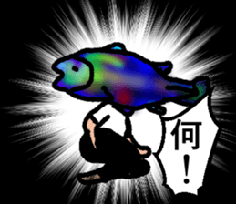 THE OLD FISH MAN sticker #13587175