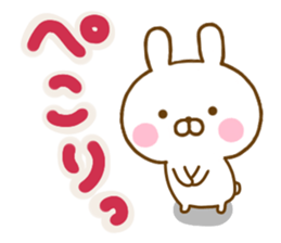 Rabbit Usahina L size sticker #13588148