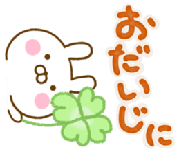 Rabbit Usahina L size sticker #13588163