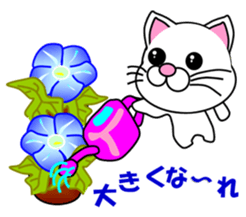 A white cat which is a wife or a mother sticker #13588406