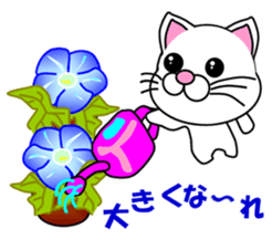 A white cat which is a wife or a mother sticker #13588406