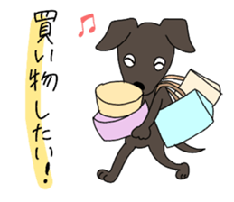 cute five dogs sticker #13589102