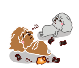 Poodle brother sticker #13589218