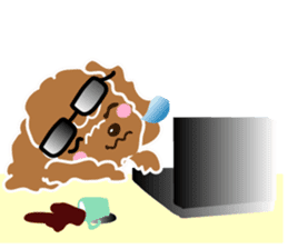 Poodle brother sticker #13589222
