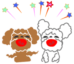 Poodle brother sticker #13589223